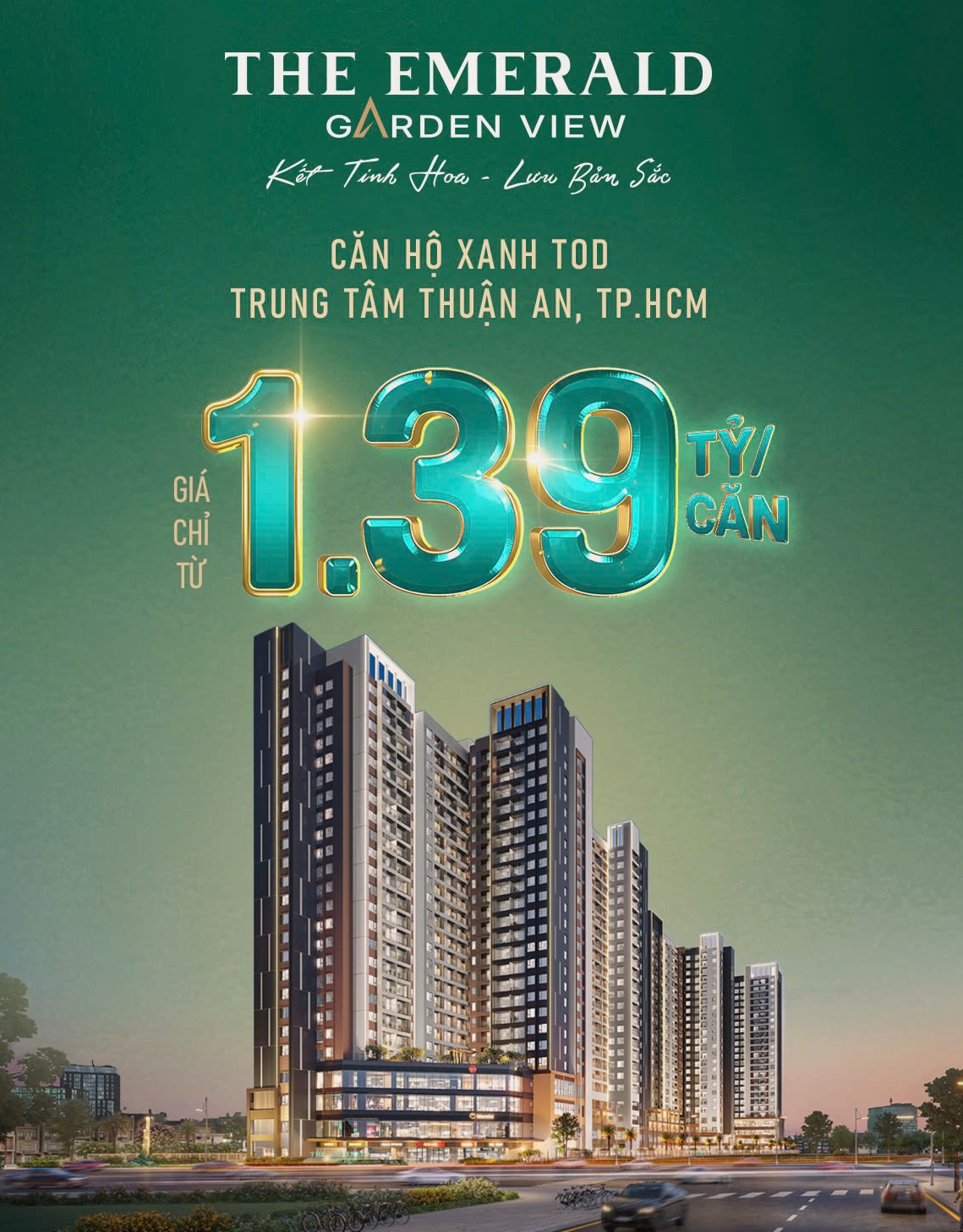 Căn Hộ The Emerald Garden View Chỉ Từ 1 Tỷ 39